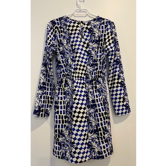 Everly Black and Blue Paisley Dress - Picture 2 of 4